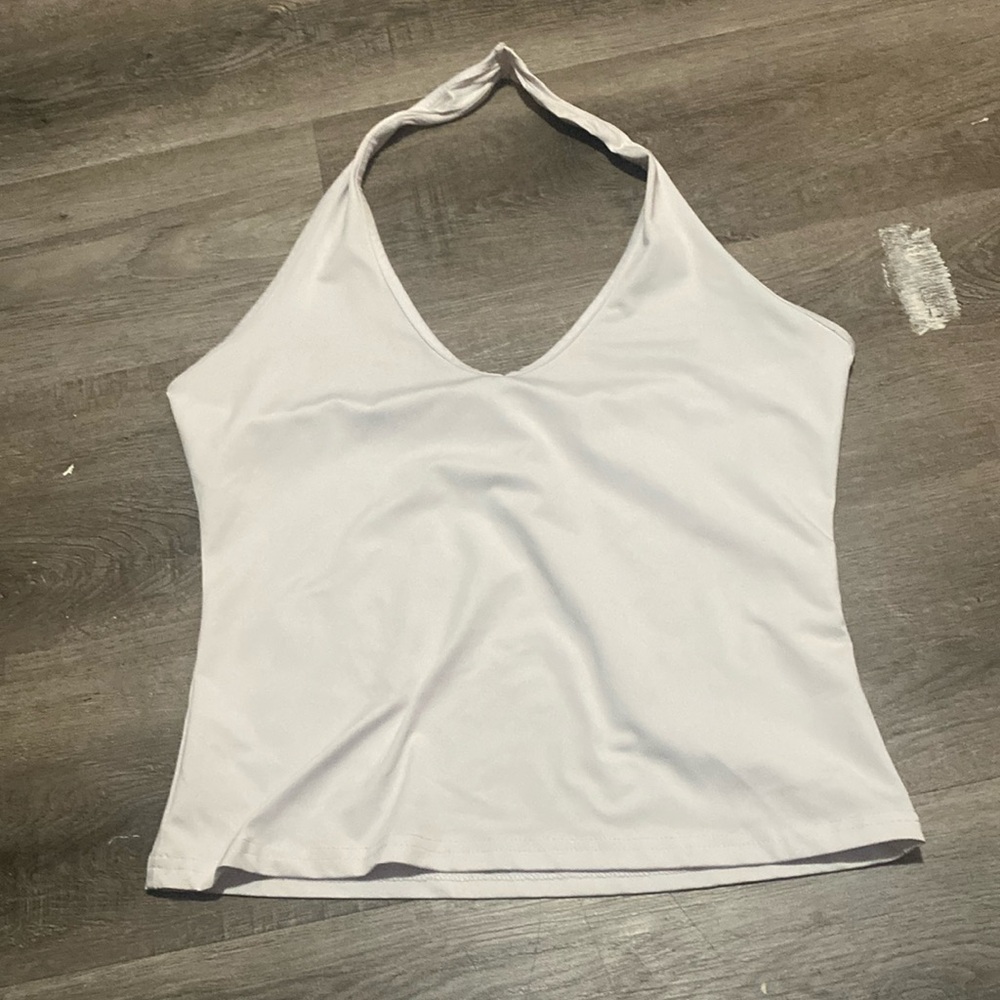 white tank top